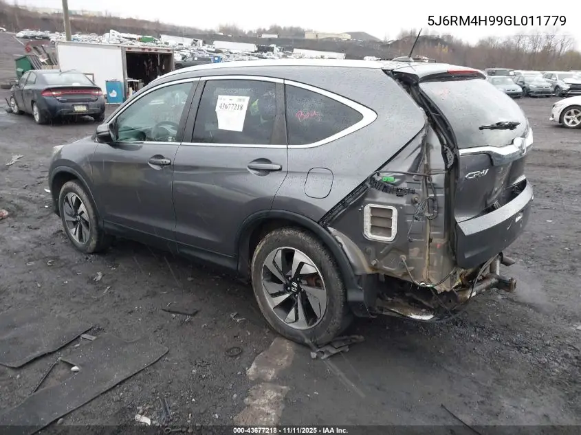 5J6RM4H99GL011779 2016 Honda Cr-V Touring