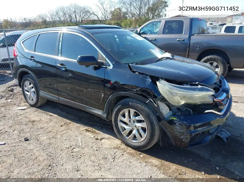 3CZRM3H59GG711452 2016 Honda Cr-V Ex