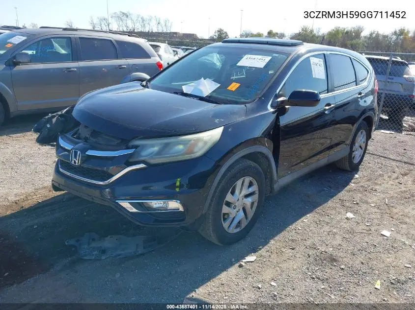 3CZRM3H59GG711452 2016 Honda Cr-V Ex