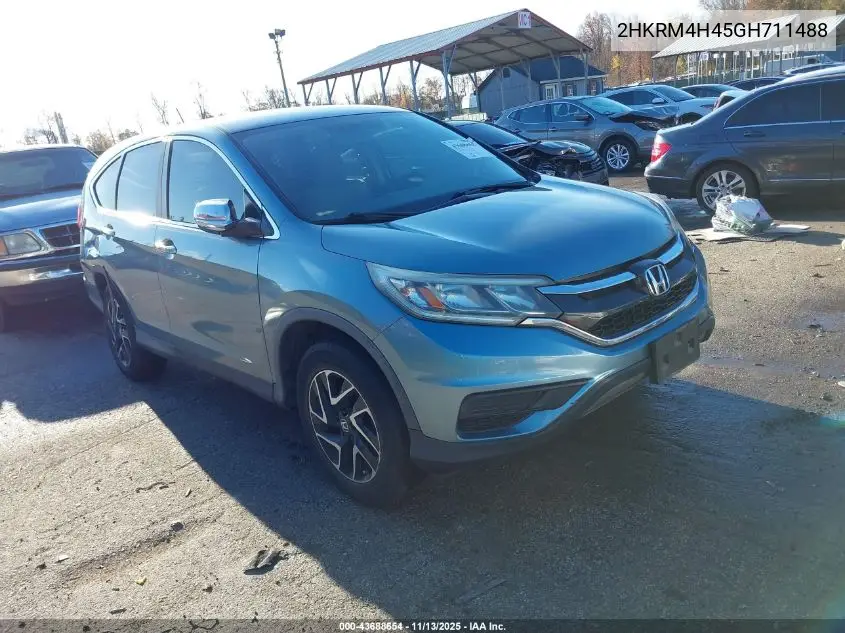 2HKRM4H45GH711488 2016 Honda Cr-V Se