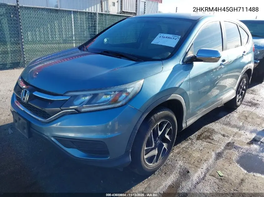 2HKRM4H45GH711488 2016 Honda Cr-V Se