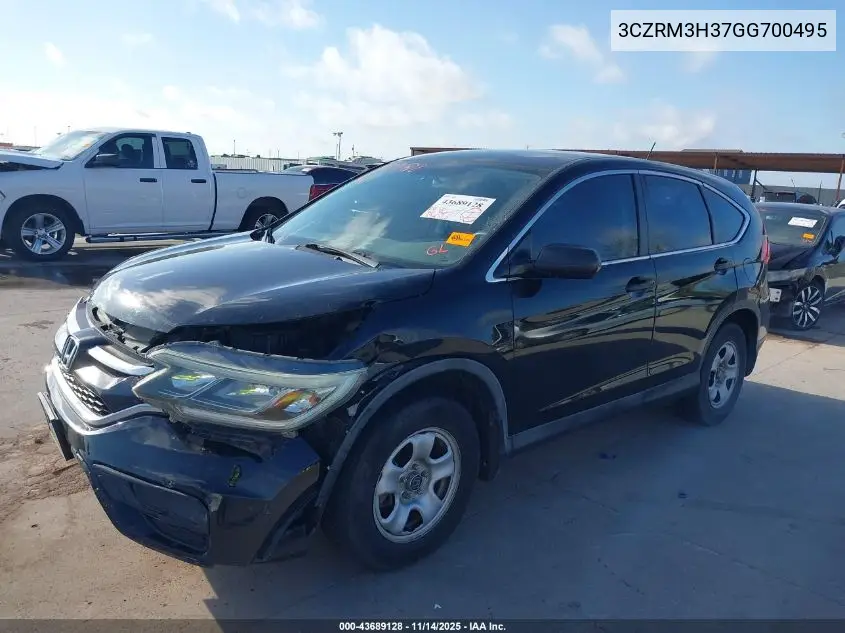 3CZRM3H37GG700495 2016 Honda Cr-V Lx
