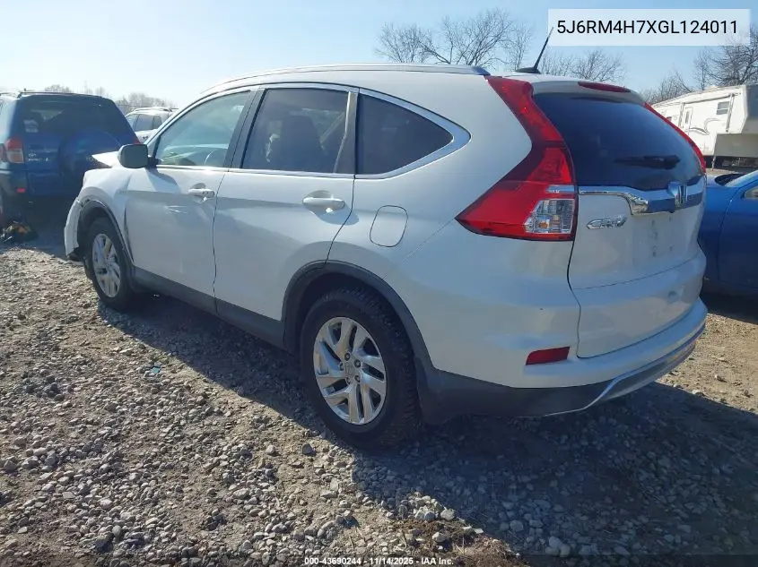 5J6RM4H7XGL124011 2016 Honda Cr-V Ex-L