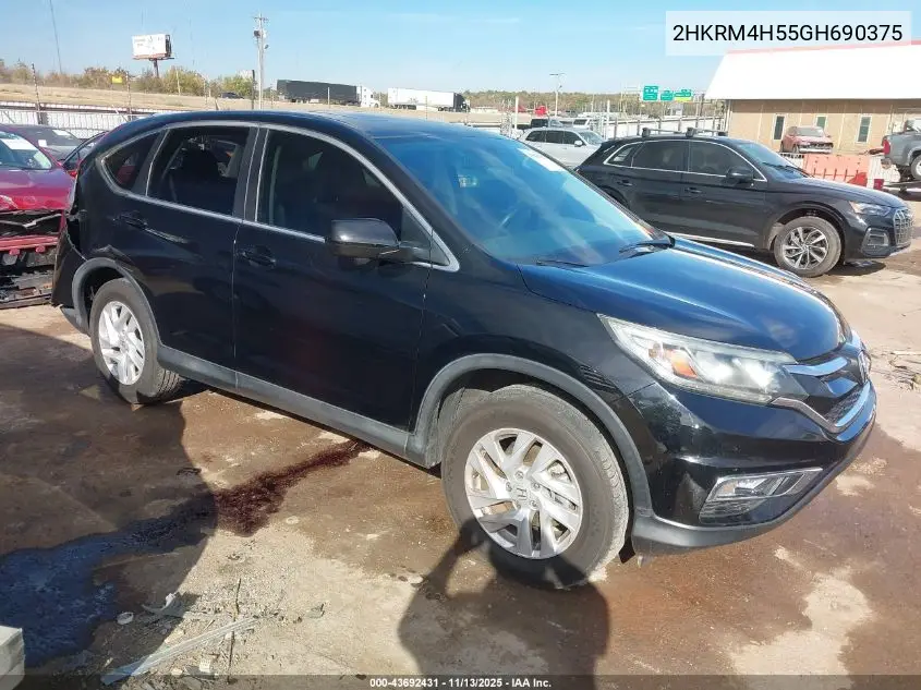 2HKRM4H55GH690375 2016 Honda Cr-V Ex