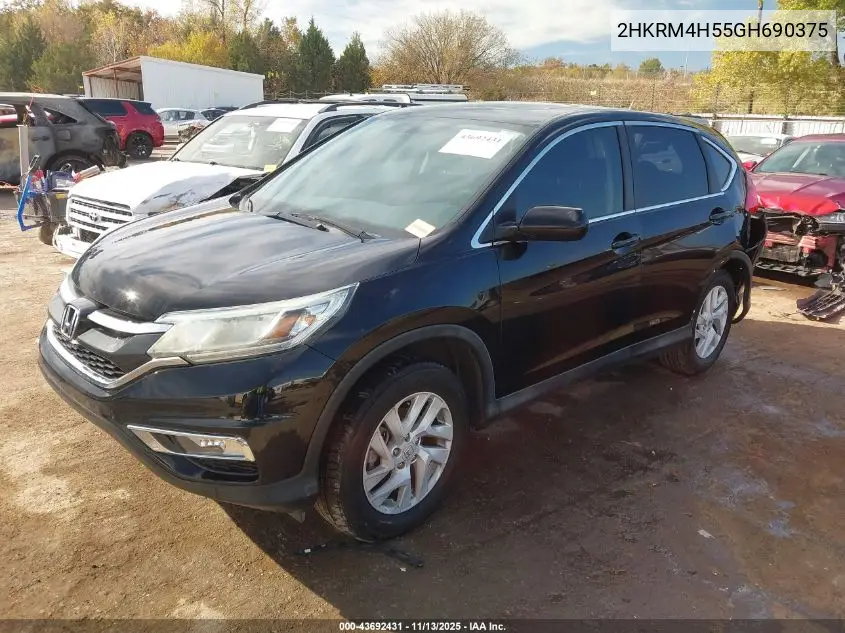 2HKRM4H55GH690375 2016 Honda Cr-V Ex