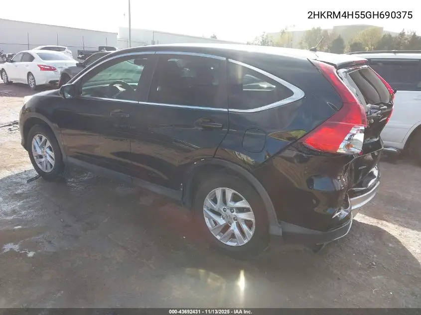2HKRM4H55GH690375 2016 Honda Cr-V Ex
