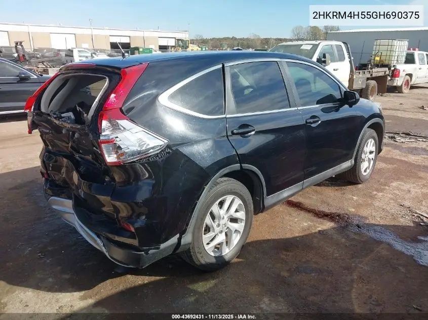 2HKRM4H55GH690375 2016 Honda Cr-V Ex