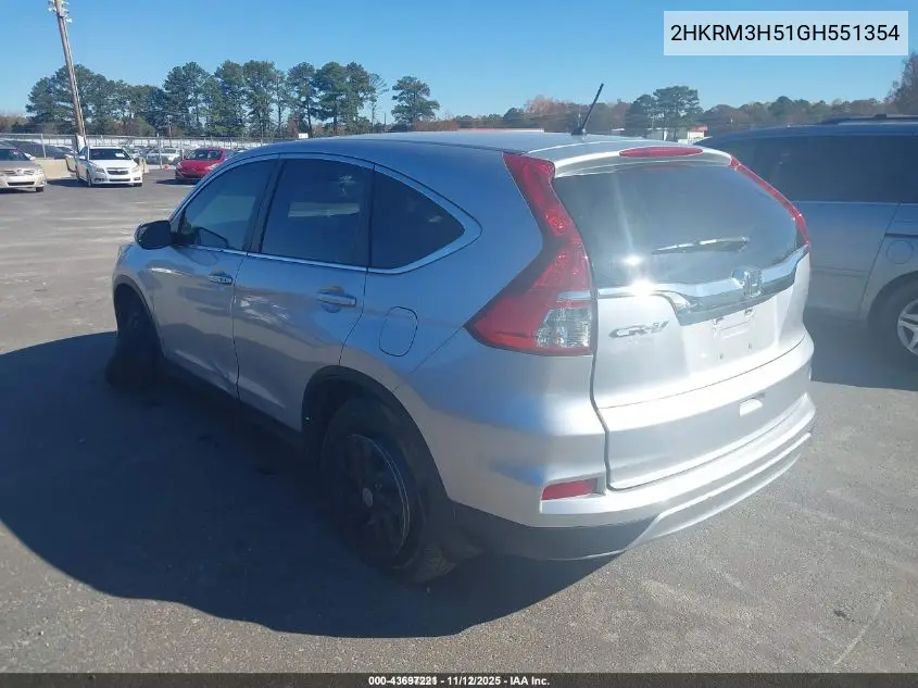 2HKRM3H51GH551354 2016 Honda Cr-V Ex