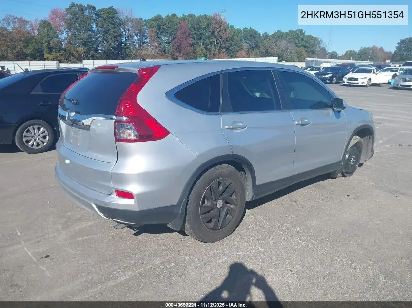 2HKRM3H51GH551354 2016 Honda Cr-V Ex