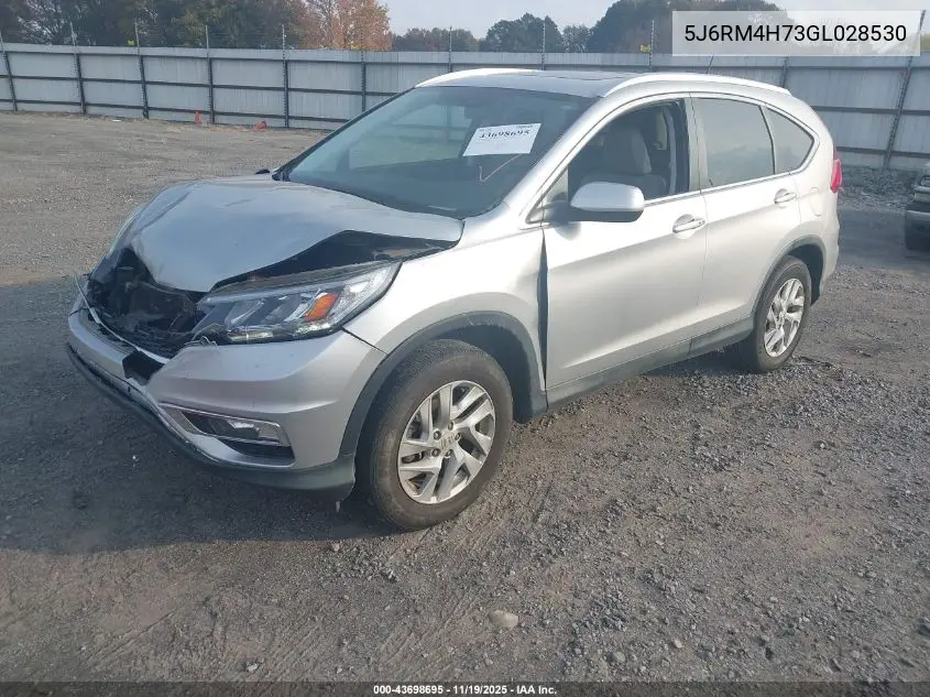5J6RM4H73GL028530 2016 Honda Cr-V Ex-L