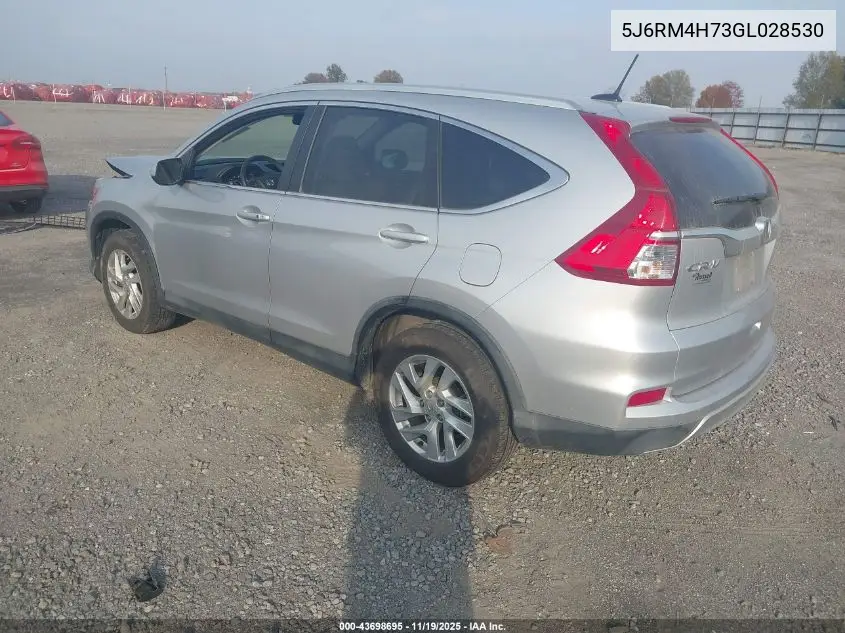 5J6RM4H73GL028530 2016 Honda Cr-V Ex-L