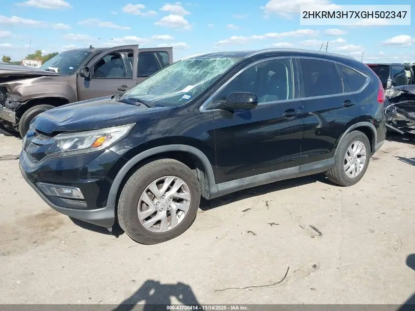 2HKRM3H7XGH502347 2016 Honda Cr-V Ex-L