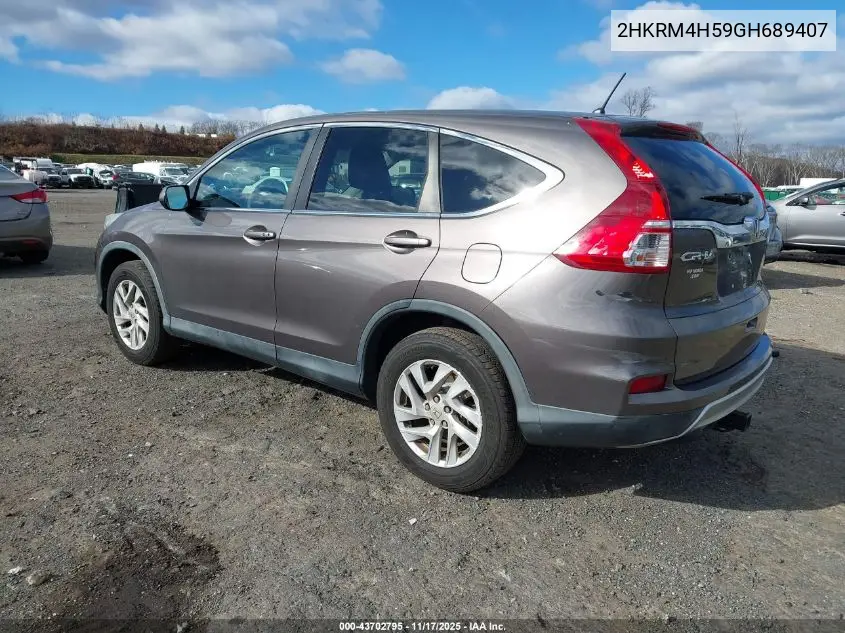 2HKRM4H59GH689407 2016 Honda Cr-V Ex