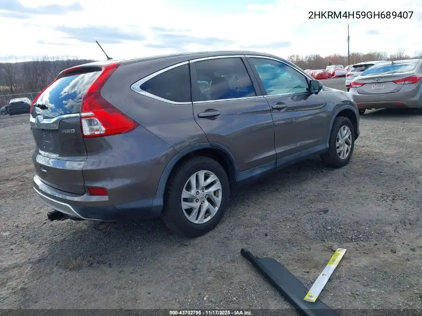 2HKRM4H59GH689407 2016 Honda Cr-V Ex