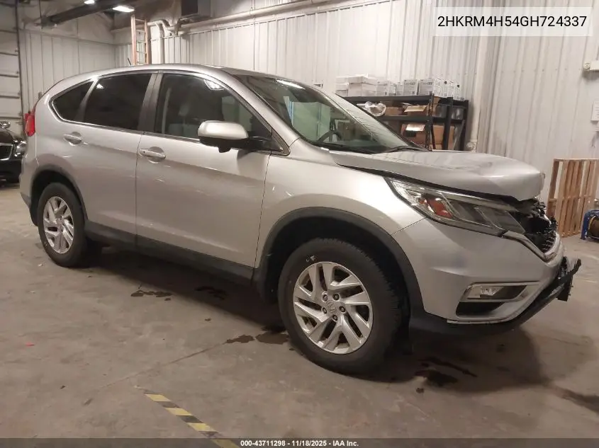 2HKRM4H54GH724337 2016 Honda Cr-V Ex