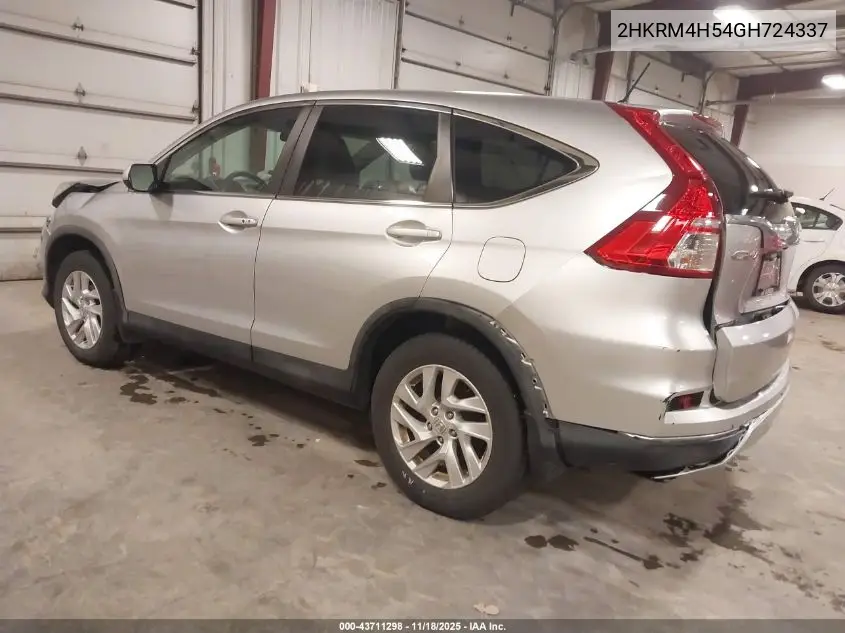 2HKRM4H54GH724337 2016 Honda Cr-V Ex