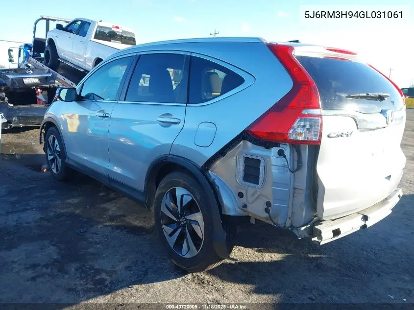 5J6RM3H94GL031061 2016 Honda Cr-V Touring