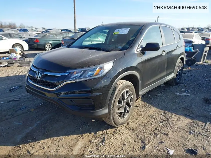 2HKRM4H40GH690548 2016 Honda Cr-V Se