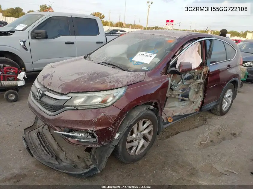 3CZRM3H55GG722108 2016 Honda Cr-V Ex