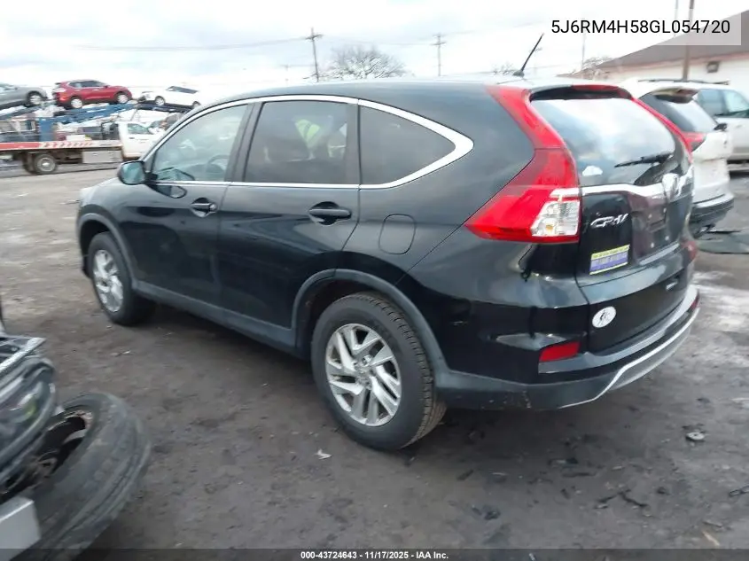 5J6RM4H58GL054720 2016 Honda Cr-V Ex