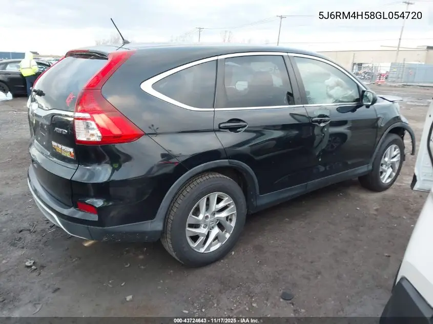 5J6RM4H58GL054720 2016 Honda Cr-V Ex