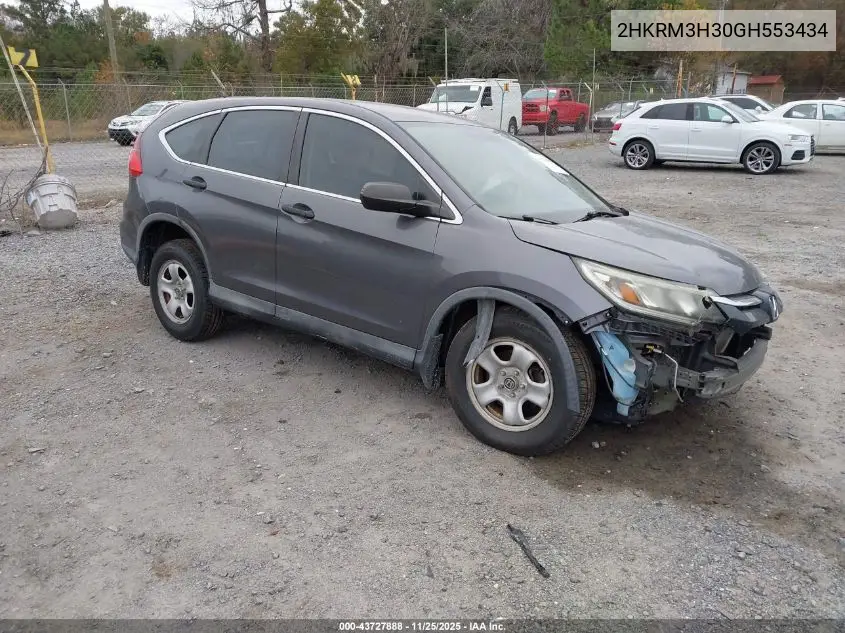 2HKRM3H30GH553434 2016 Honda Cr-V Lx
