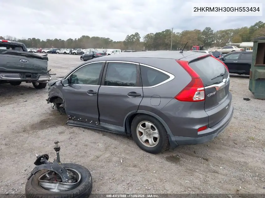 2HKRM3H30GH553434 2016 Honda Cr-V Lx
