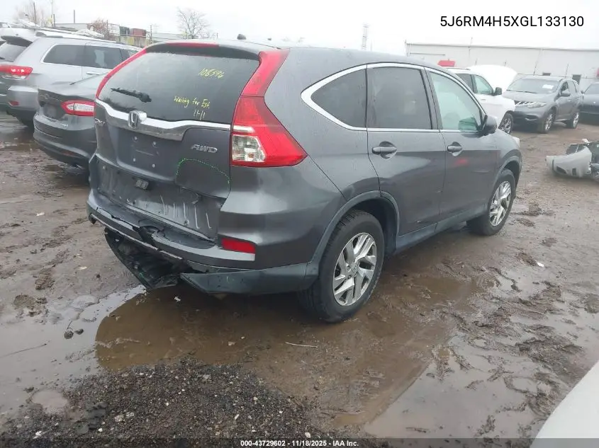 5J6RM4H5XGL133130 2016 Honda Cr-V Ex
