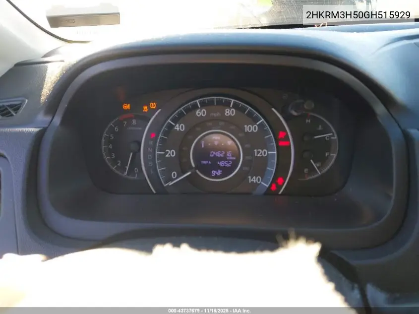 2HKRM3H50GH515929 2016 Honda Cr-V Ex