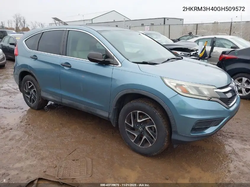 2HKRM3H40GH509572 2016 Honda Cr-V Se