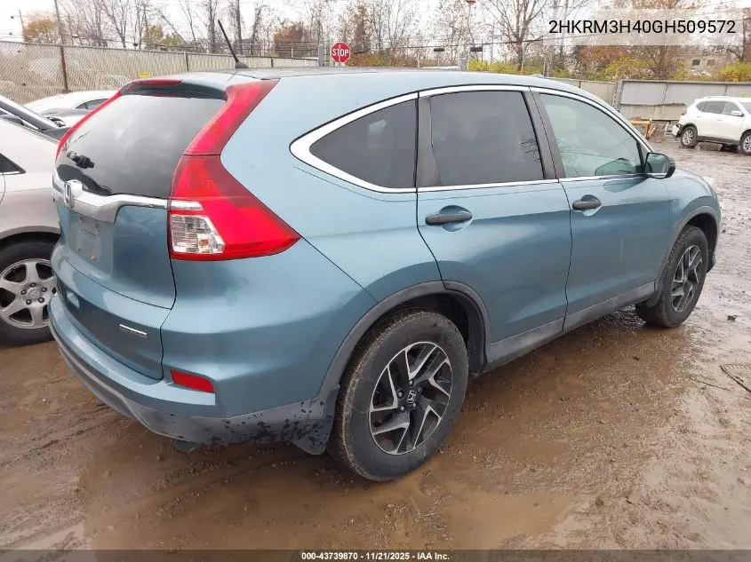 2HKRM3H40GH509572 2016 Honda Cr-V Se