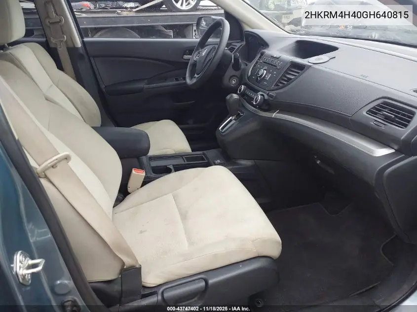 2HKRM4H40GH640815 2016 Honda Cr-V Se