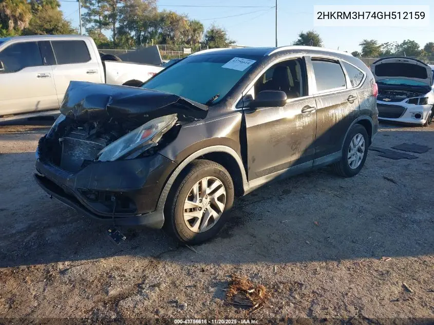 2HKRM3H74GH512159 2016 Honda Cr-V Ex-L