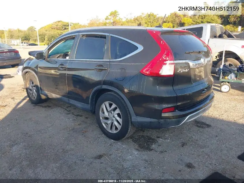 2HKRM3H74GH512159 2016 Honda Cr-V Ex-L