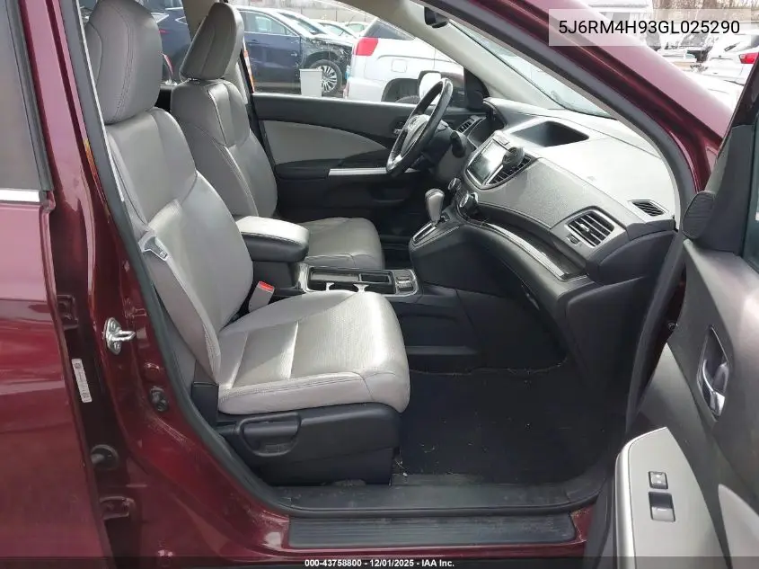5J6RM4H93GL025290 2016 Honda Cr-V Touring