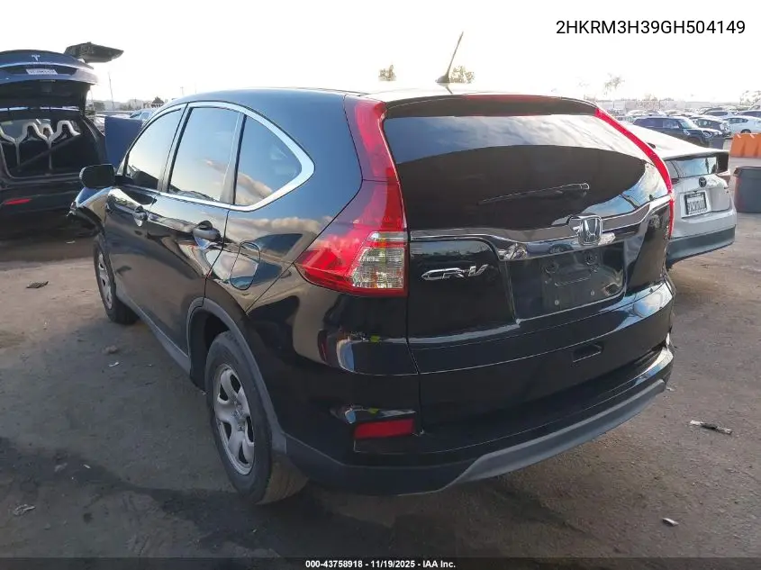 2HKRM3H39GH504149 2016 Honda Cr-V Lx