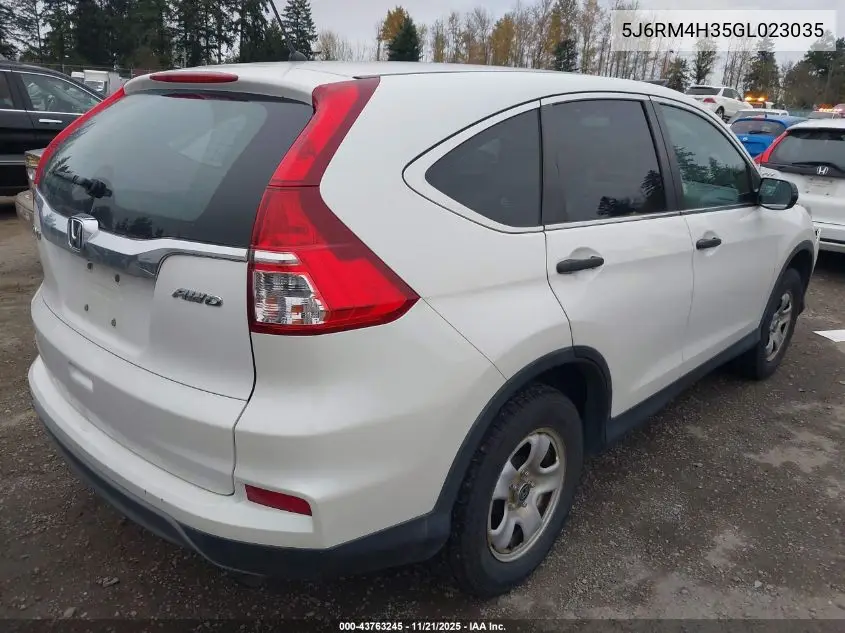 5J6RM4H35GL023035 2016 Honda Cr-V Lx