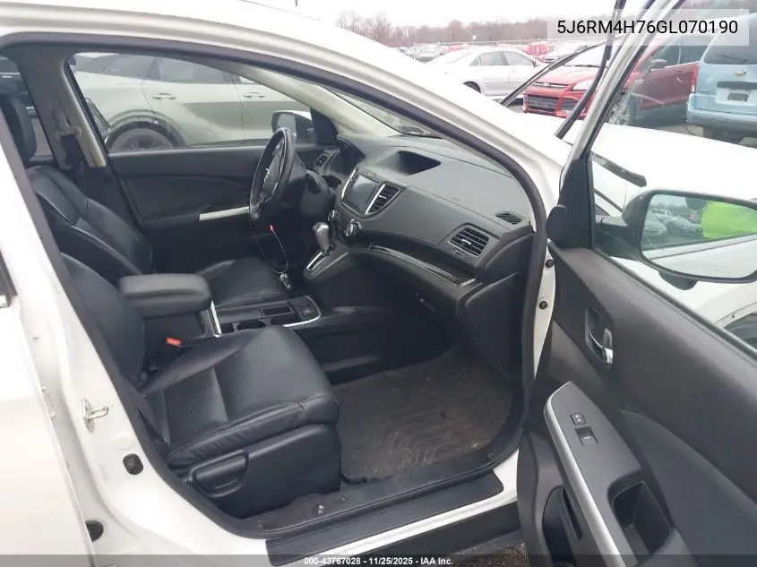 5J6RM4H76GL070190 2016 Honda Cr-V Ex-L