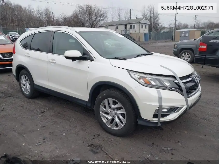 5J6RM4H72GL002971 2016 Honda Cr-V Ex-L