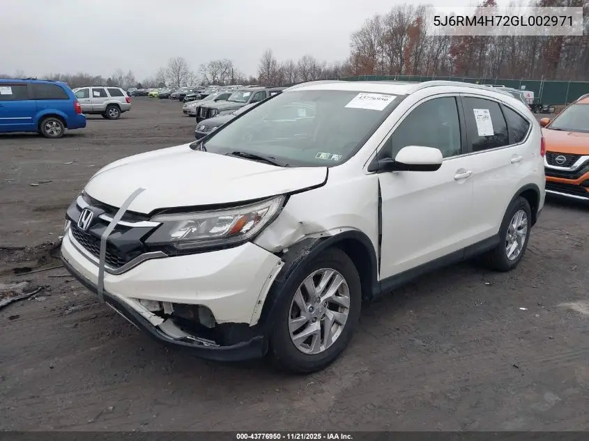 5J6RM4H72GL002971 2016 Honda Cr-V Ex-L