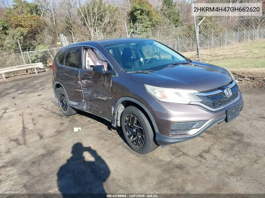 2HKRM4H47GH662620 2016 Honda Cr-V Se