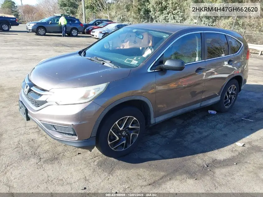 2HKRM4H47GH662620 2016 Honda Cr-V Se