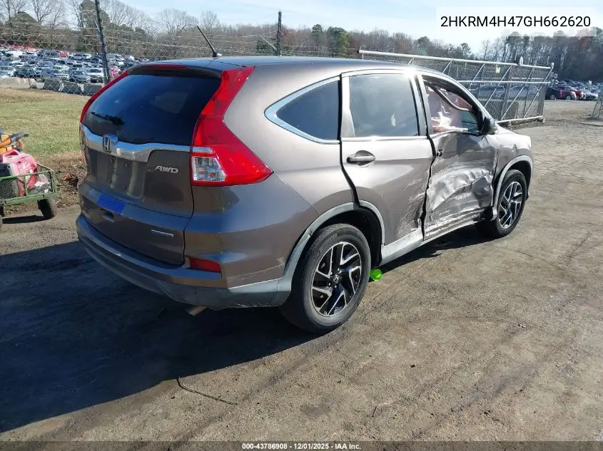 2HKRM4H47GH662620 2016 Honda Cr-V Se