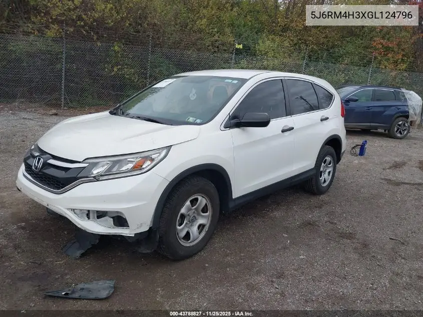 5J6RM4H3XGL124796 2016 Honda Cr-V Lx