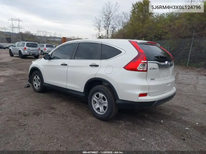 5J6RM4H3XGL124796 2016 Honda Cr-V Lx