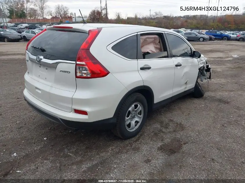 5J6RM4H3XGL124796 2016 Honda Cr-V Lx