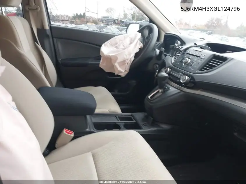 5J6RM4H3XGL124796 2016 Honda Cr-V Lx
