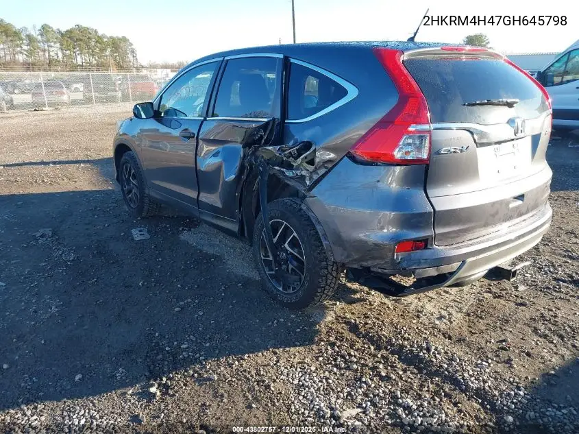 2HKRM4H47GH645798 2016 Honda Cr-V Se