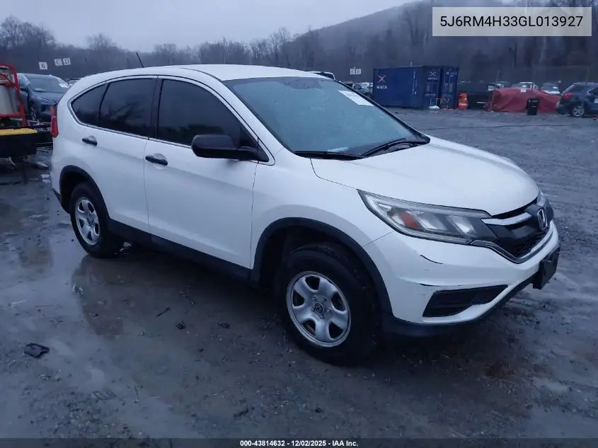 5J6RM4H33GL013927 2016 Honda Cr-V Lx