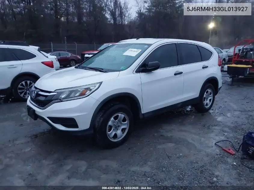 5J6RM4H33GL013927 2016 Honda Cr-V Lx